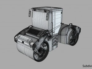 Rodillo Bomag Modelo 3D