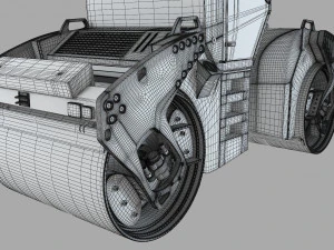 Rodillo Bomag Modelo 3D