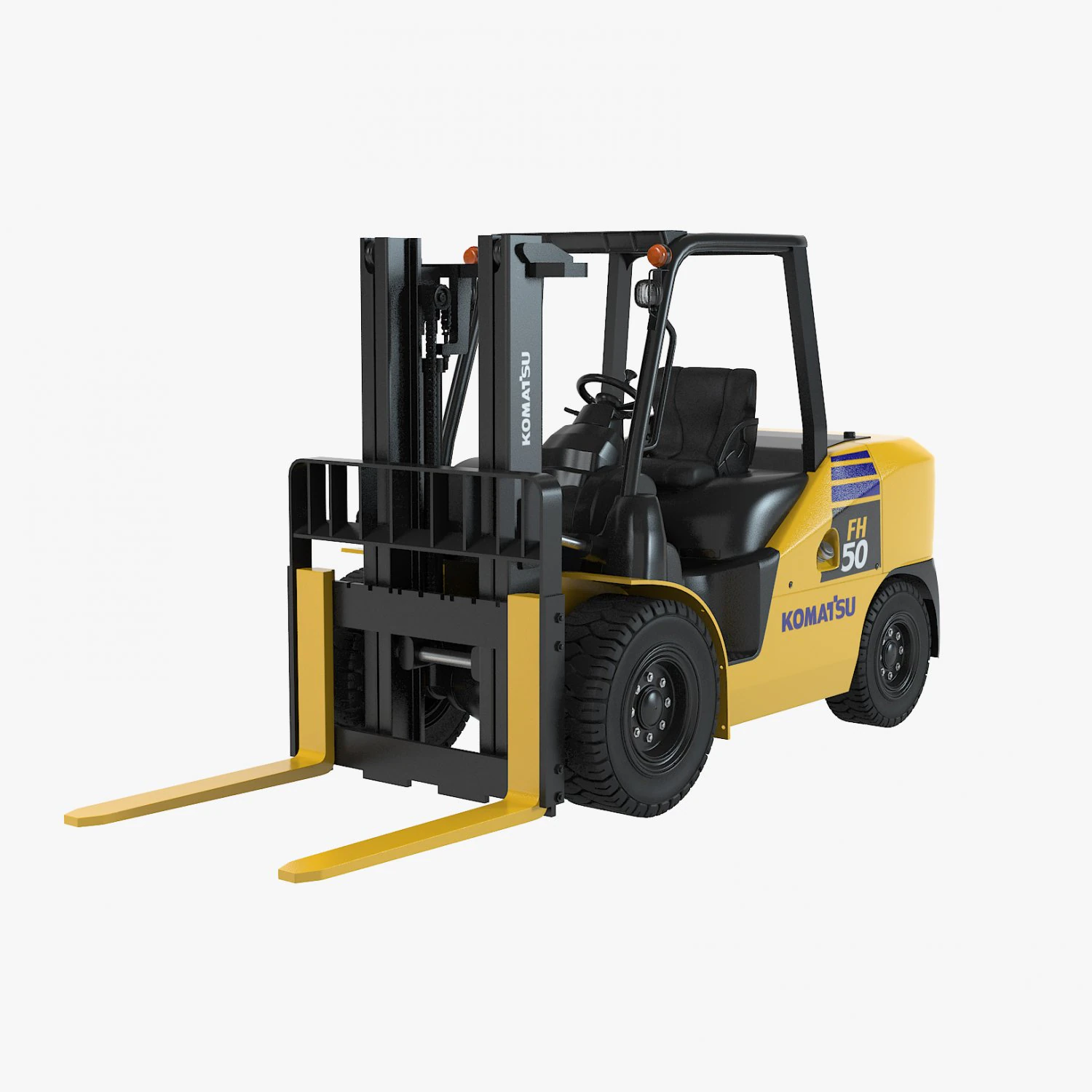 Komatsu FH50 Loader 3D Model .c4d .max .obj .3ds .fbx .stl .blend 