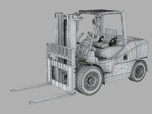 Komatsu FH50 Loader 3D Model
