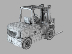 Komatsu FH50 Loader 3D 모델