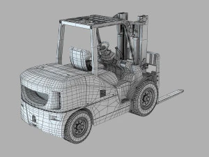 Komatsu FH50 Loader 3D Model
