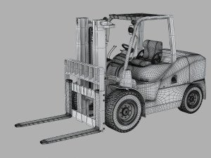 Komatsu FH50 Loader 3D 모델