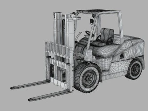 Komatsu FH50 Loader 3D Model