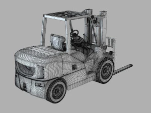 Komatsu FH50 Loader 3D Model