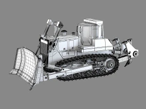 Bulldozer Komatsu D375A 3D Model