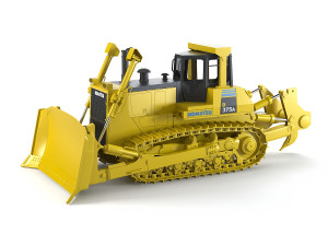 Bulldozer Komatsu D375A Modelo 3D
