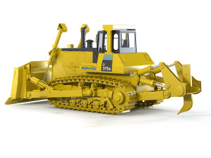 Bulldozer Komatsu D375A Modelo 3D