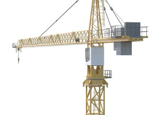 Liebherr Tower Crane Modelo 3D