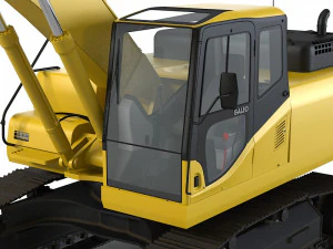 Komatsu Pc300 Hydraulic Excavator 3D Model