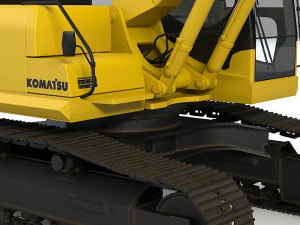 Komatsu Pc300 Hydraulic Excavator 3D Model