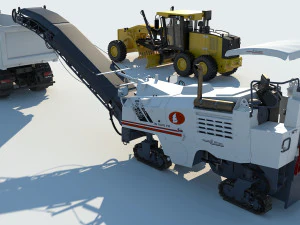 Road Construction Equipment 3D Model