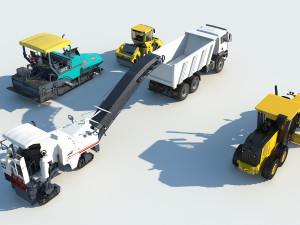 Road Construction Equipment Modelo 3D