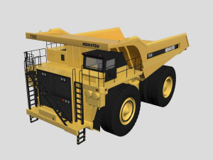 Komatsu Mining Truck 3D Model