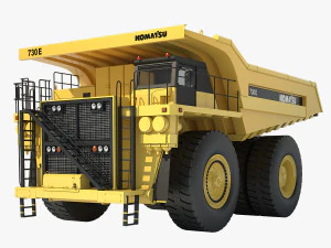 Komatsu Mining Truck 3D Model