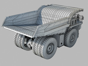 Komatsu Mining Truck Modelo 3D