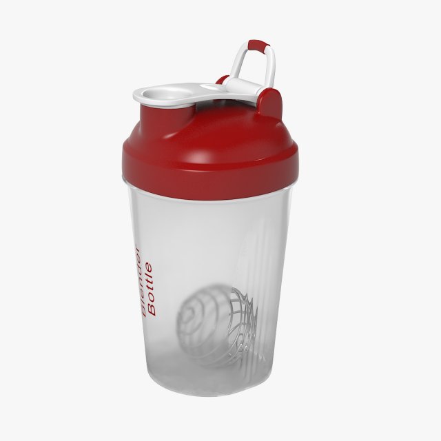 Shaker sport Bottle 3D Model .c4d .max .obj .3ds .fbx .stl .blend 