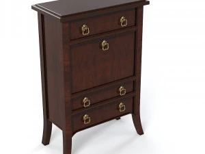 Eeuwse Chelsea Club traditioneel klassiek nachtkastje commode 3D Model