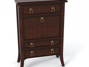 Eeuwse Chelsea Club traditioneel klassiek nachtkastje commode 3D Model