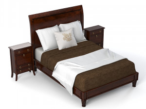 Century Chelsea club traditional bedoom set Modelo 3D