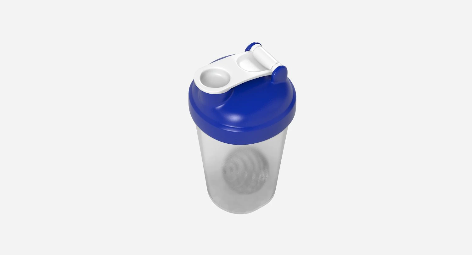 Shaker Bottle 3D Model .c4d .max .obj .3ds .fbx .stl .blend 