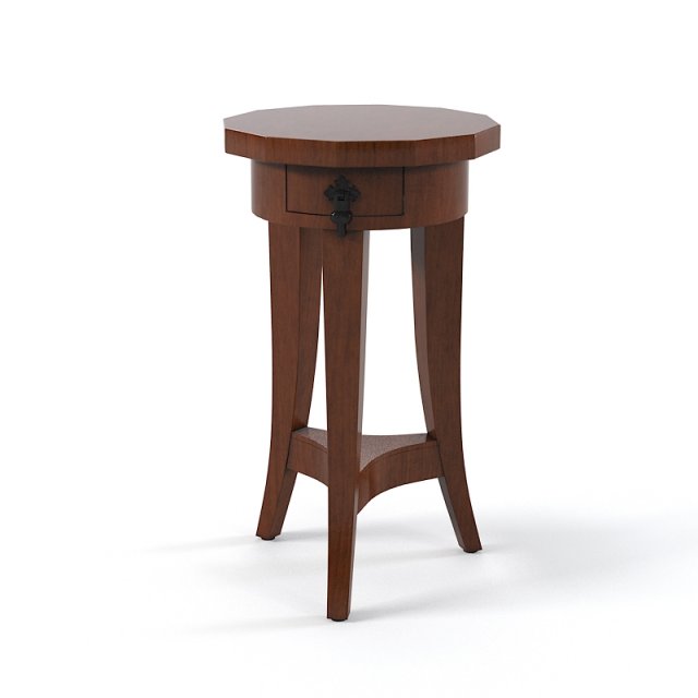 Century Chairside table 649-622 Walter E Smithe Modelo 3D .c4d .max .obj .3ds .fbx .stl .blend 