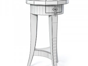 Century Chairside table 649-622 Walter E Smithe 3D Model