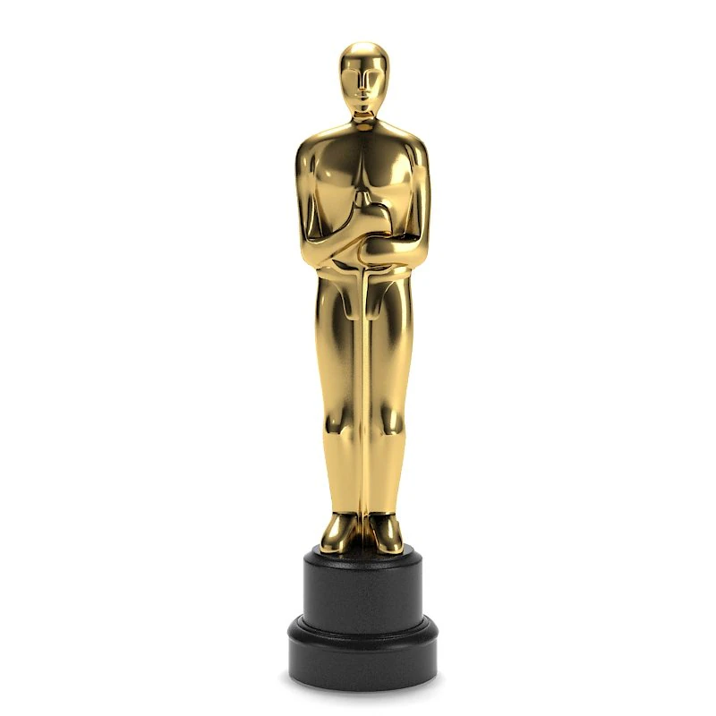 estatua del oscar Modelo 3D .c4d .max .obj .3ds .fbx .stl .blend 