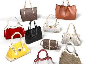 Women bag luxury set Modelo 3D