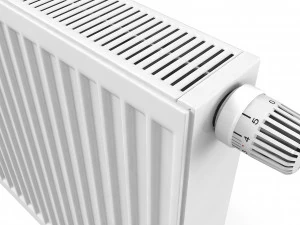 Radiador De Acero KERMI Con Conexiones Inferiores Modelo 3D