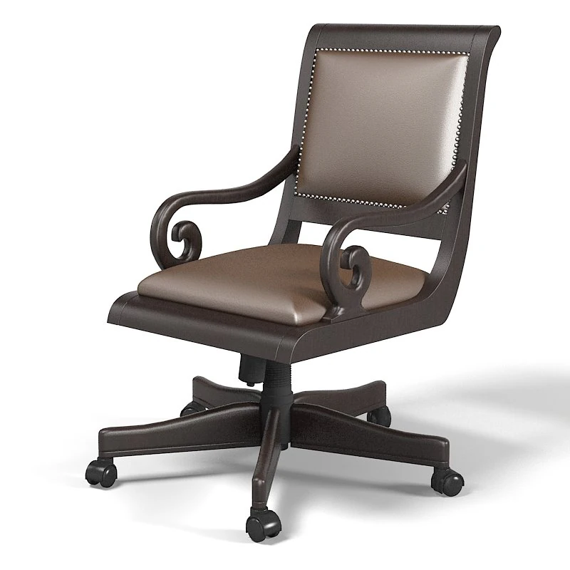 Postobello Home classic office armchair chair drexel 3D Model .c4d .max .obj .3ds .fbx .stl .blend 