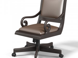 Postobello Home classic office armchair chair drexel 3D Model