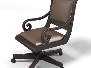 Postobello Home classic office armchair chair drexel 3D Model