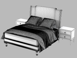Century Furnitue Wellington Court Furniture Set Modelo 3D