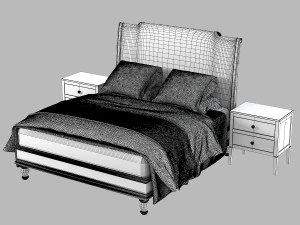 Century Furnitue Wellington Court Furniture Set 3D Model