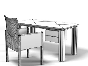 Rossidialbizzate bodern office desk table modern contemporary 3D Model