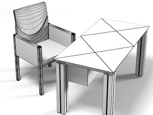 Rossidialbizzate bodern office desk table modern contemporary Modelo 3D