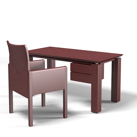 Rossidialbizzate bodern office desk table modern contemporary Modelo 3D .c4d .max .obj .3ds .fbx .stl .blend 