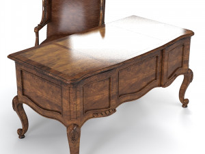 Century Office Outside Home Desk Cabot with Executive Chair set Model 3D