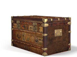 Vintage Postal Trunk 3D मॉडल