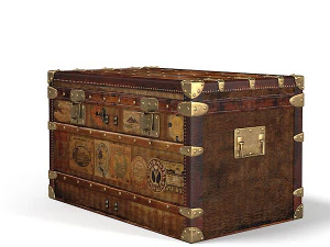 Vintage Postal Trunk 3D Model