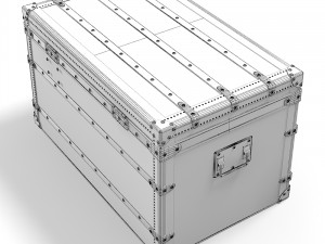 Vintage Postal Trunk 3D मॉडल