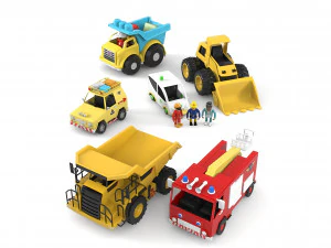 Toy Car Set 3D Model