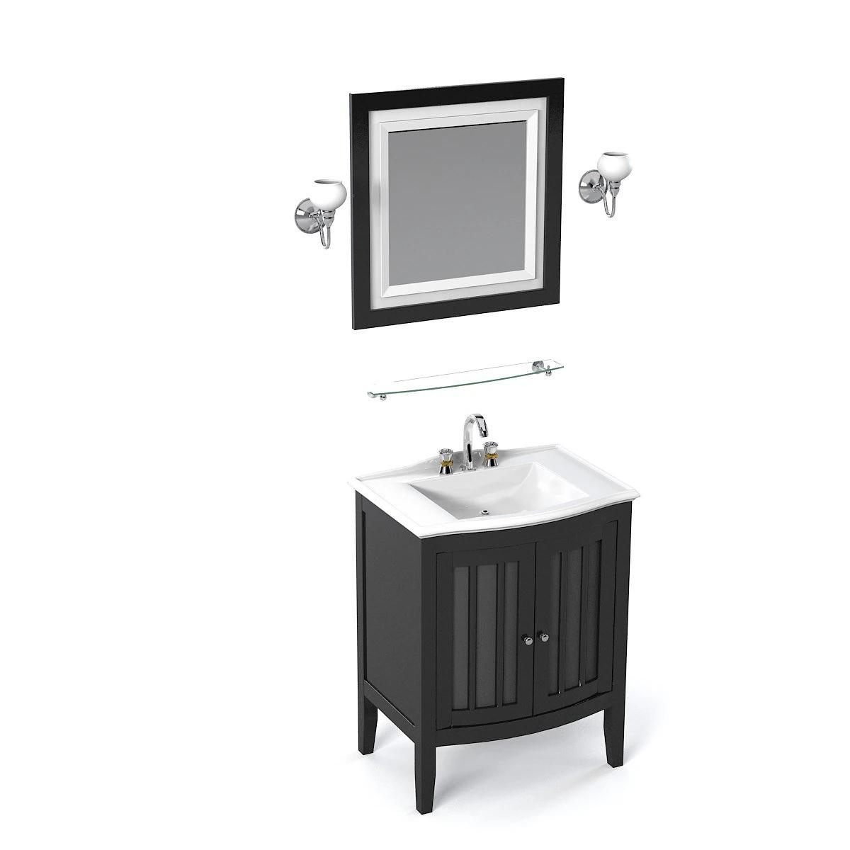 Imperial bathrooms Linea bathroom furniture 3D Model .c4d .max .obj .3ds .fbx .stl .blend 