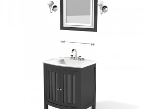 Imperial bathrooms Linea bathroom furniture 3D 모델