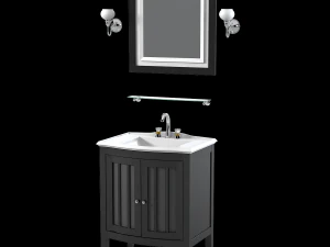Imperial bathrooms Linea bathroom furniture 3D Model