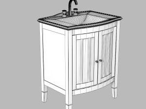 Imperial bathrooms Linea bathroom furniture 3D 모델