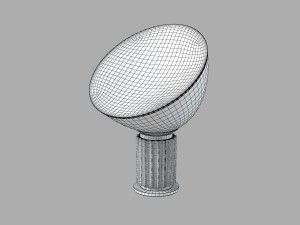 Flos Taccia Floor Table Lamp Modelo 3D