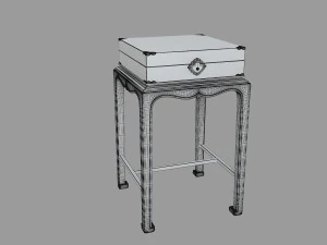 Century Grand Tour Furniture La 70036 box on stand 3D Model