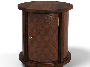 CENTURY Round Bedside Table MN5173 Modelo 3D